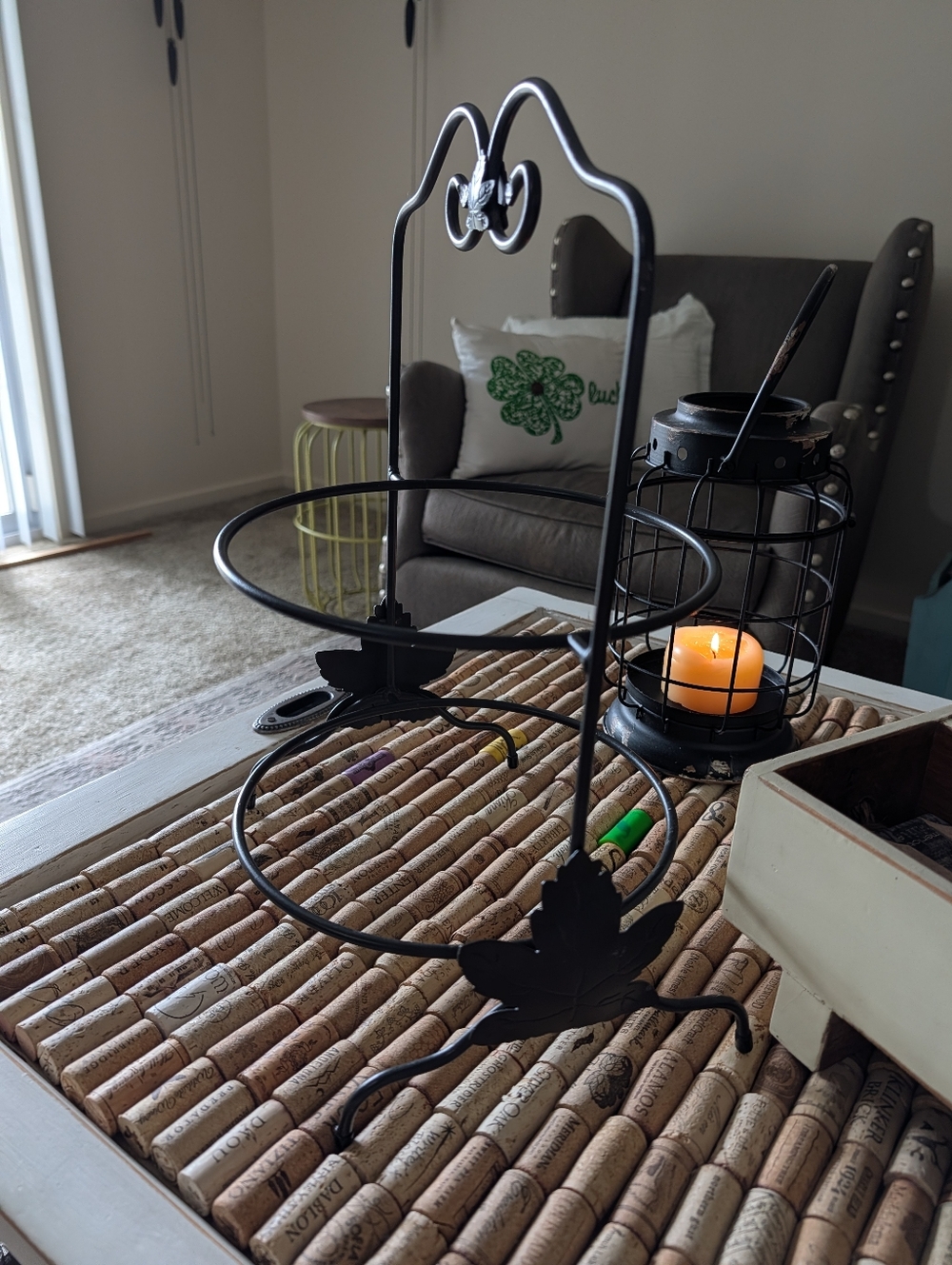 Longaberger Foundry Wrought Iron Two Tier Pie Server Stand - Picture 7 of 8